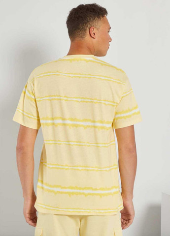 Светло-желтая футболка,світло-жовтий в смужку, Kiabi