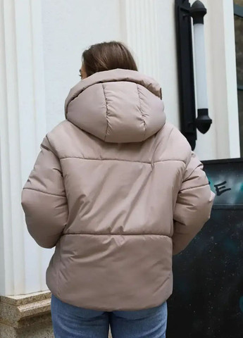 Пудровая зимняя зимняя женская куртка SK