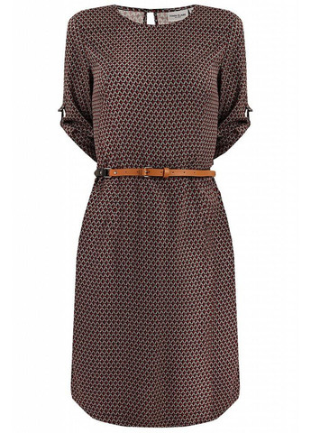 Чорна повсякденний сукня b19-11049-200 а-силует Finn Flare з геометричним візерунком