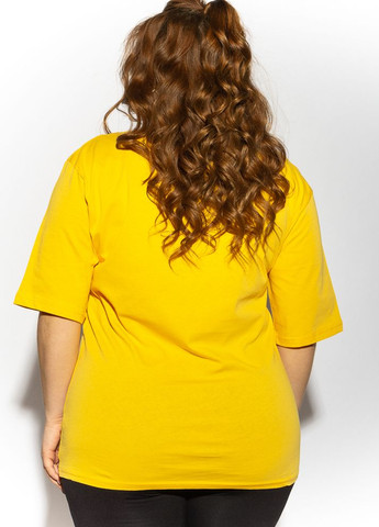 Жовта літня футболка жіноча (жовтий) Time of Style