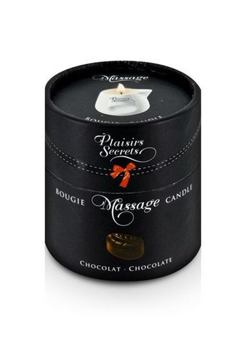 Массажная свеча Chocolate (80 мл) в подарочной упаковке Plaisirs Secrets (257203906)
