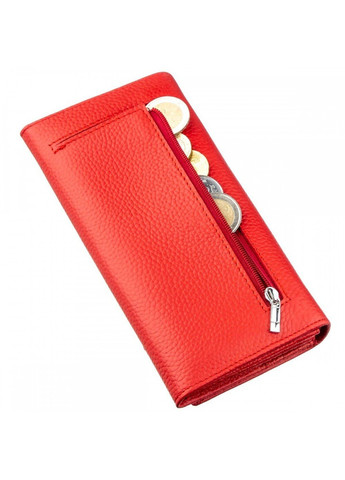 Жіночий червоний гаманець з натуральної шкіри ST Leather 18858 Червоний ST Leather Accessories (262453786)