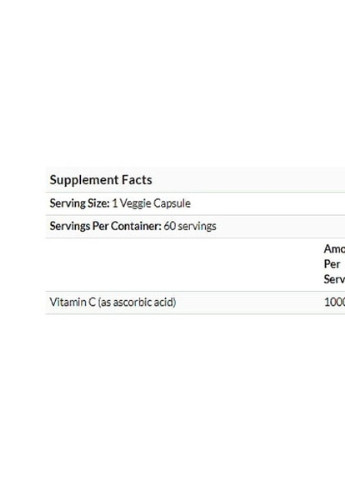 Gold C, Vitamin C 1000 mg 60 Veg Caps California Gold Nutrition (256725318)