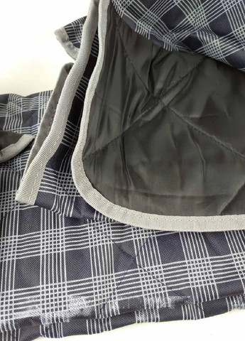 Накидка чехол подстилка на заднее сидение авто для перевозки животных собак кошек 137х126 см (474215-Prob) Синяя в клетку Unbranded (257626936)