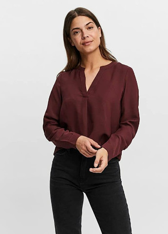 Бордовая блуза Vero Moda