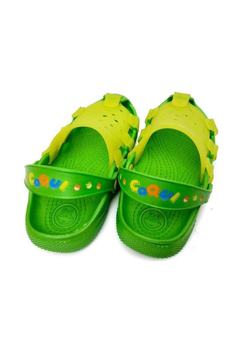 Крокси дитячі для дівчинки зелено-салатові 6051 Dago (257135375)