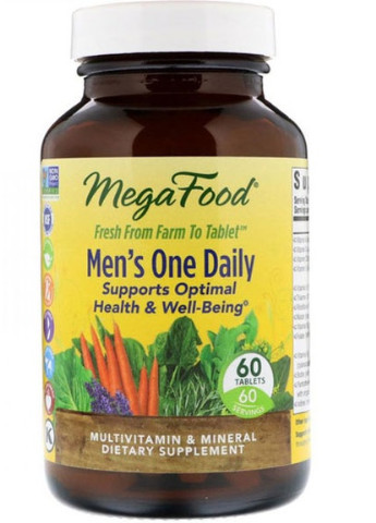 Men's One Daily Iron Free 60 Tabs MegaFood (256723270)