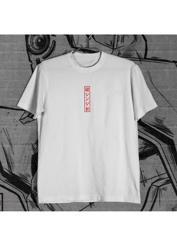 Белая футболка с принтом евангелион - юнит 01 No Brand