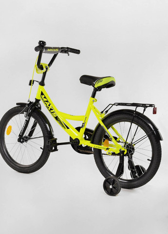 Дитячий двоколісний велосипед 18 "дюймів колір жовтий ЦБ-00213415 Corso (259423041)