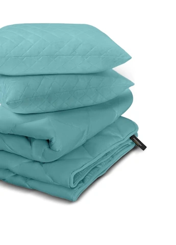 Набір антиалергенний №1667 Eco Light Blue Всесезонний Ковдра 172х205 + подушки 50х70 2 шт середні (2200002657440) Mirson (258820923)