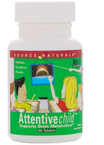 Attentive Child 60 Tabs Source Naturals (256719667)