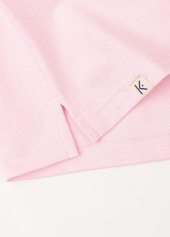 Рожева літня футболка оверсайз рожева "морозиво" KRAKO