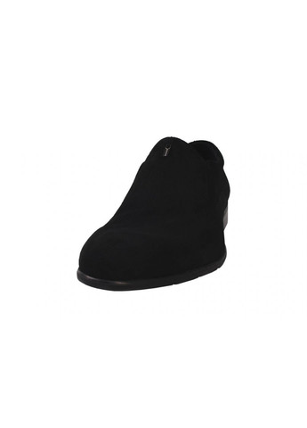 Черные туфли класика мужские натуральная замша, цвет черный Cosottinni
