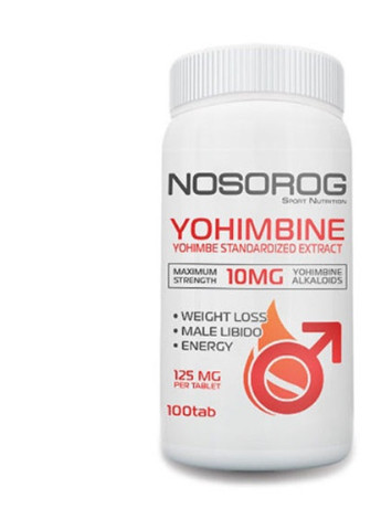 Yohimbine 100 Tabs Nosorog Nutrition (256723667)