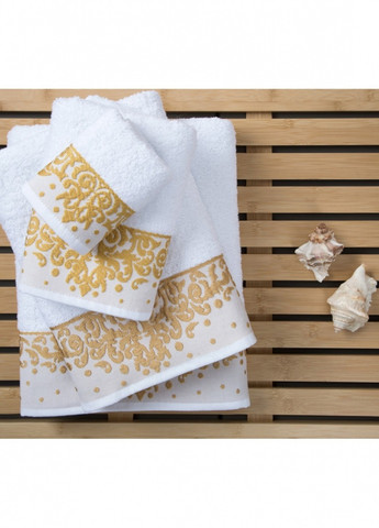 Irya полотенце jakarli - new flossy beyaz белый 90*150 орнамент белый производство - Турция