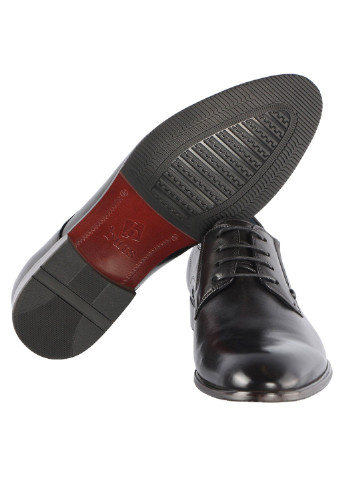 Черные мужские классические туфли 195755 Buts на шнурках