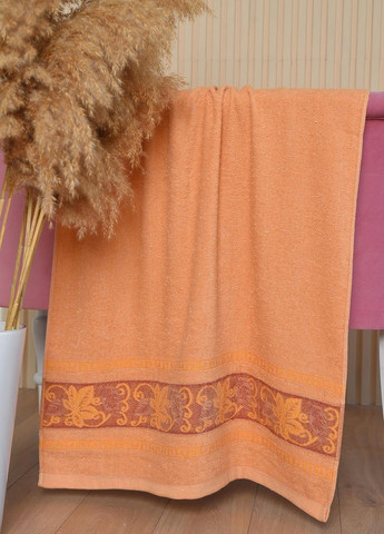 Let's Shop полотенце банное махровое коричневого цвета цветочный коричневый производство - Турция