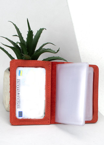 Обложка кожаная на ID паспорт, права HC0047 красная HandyCover (268559704)