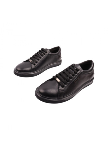 Черные кеды мужские черные натуральная кожа Brionis 126-22DTC