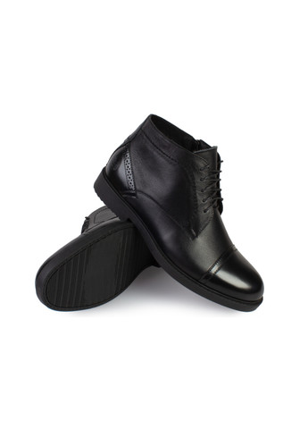 Черные зимние ботинки мужские бренда 9501066_(1) ModaMilano