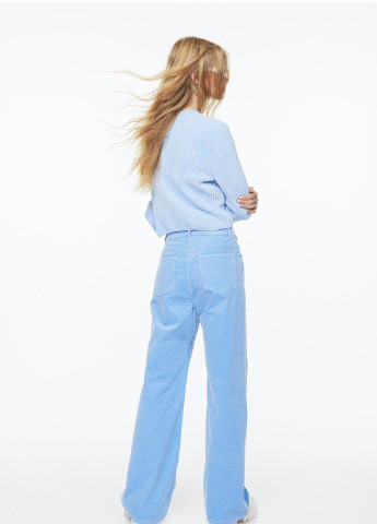 Голубой зимний джемпер H&M