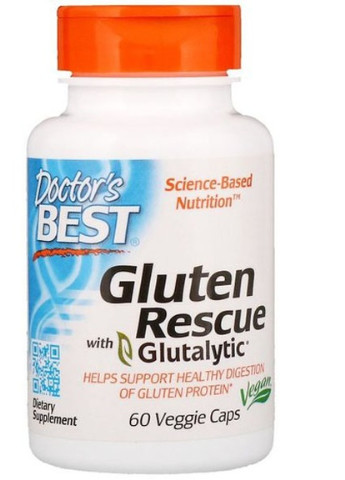 Gluten Rescue with Glutalytic 60 Veg Caps DRB-00401 Doctor's Best (256725058)
