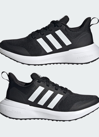 Черные всесезонные кроссовки fortarun 2.0 cloudfoam lace adidas