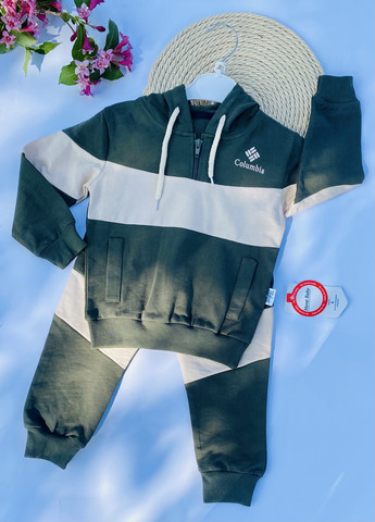 Оливковый (хаки) детский спортивный костюм для мальчиков "columbia” Murat baby
