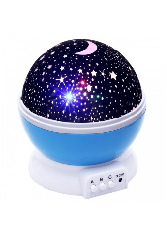 Нічник світильник проектор зоряного неба що обертається (473850-Prob) Star Master синій Unbranded (256675430)