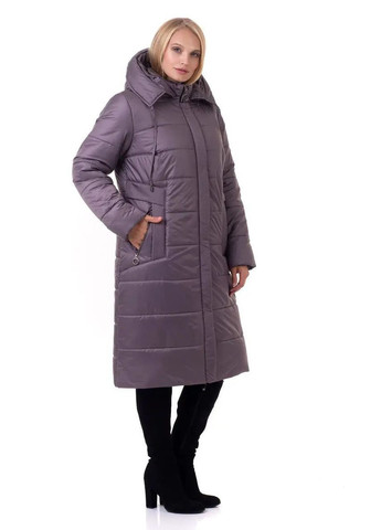Лиловая зимняя зимняя куртка женская большого размера SK
