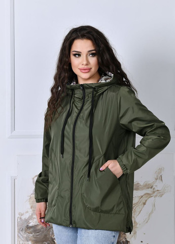 Оливковая (хаки) женская куртка цвет хаки р.48/50 421234 New Trend