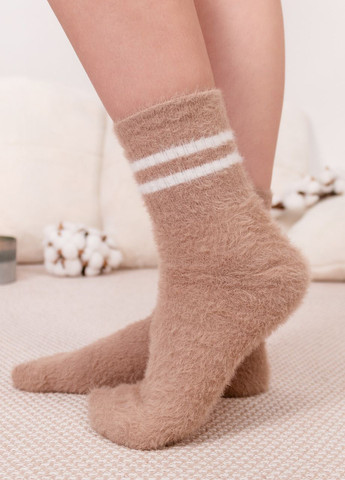 Женские шерстяные носки с полосками Капучино Style Luxe (273380140)