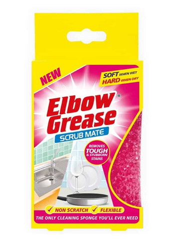 Губка для чистки Scrub Mate розовая 1шт Elbow Grease (269449981)
