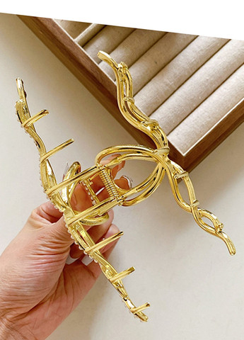 Заколка краб для волос "Pretty Girl", золотистая, 11,5 см Анна Ясеницька (265331484)