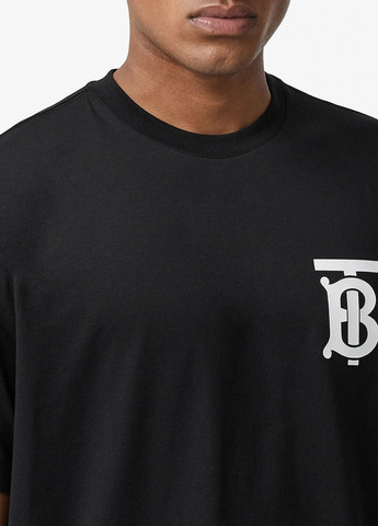 Чорна футболка Burberry