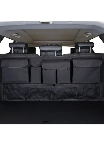 Автомобильный подвесной компактный органайзер на спинку сидения для багажника 106х52 см (474969-Prob) Черный Unbranded (260517422)