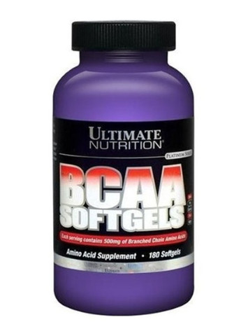 BCAA Softgels 500 mg 180 Caps Ultimate Nutrition (256725008)