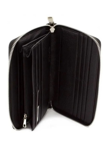 Шкіряний чоловічий гаманець - органайзер на блискавці 21,5х12 5901Q (18237) чорний Marco Coverna (259752484)