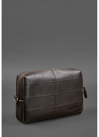 Кожаная косметичка-несессер 3.1 Темно-коричневый краст BN-CB-3-1-CHOKO BlankNote (263519094)