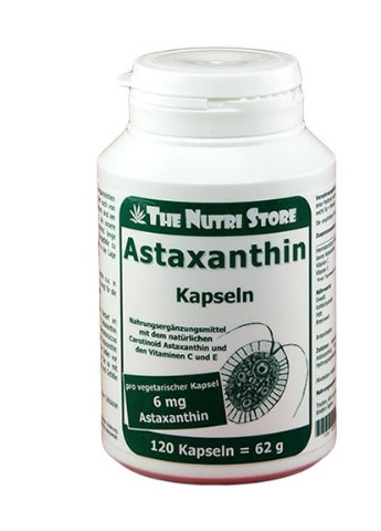 Astaxantin 6 mg 120 Caps ФР-00000019 The Nutri Store (256722430)