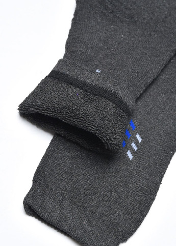 Шкарпетки чоловічі махрові темно-сірого кольору розмір 42-48 Let's Shop (275928673)