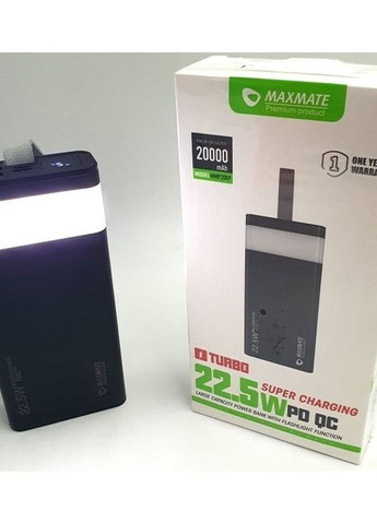 Зарядное устройство повербанк Power Bank Maxmate MMP-20KP 20000 mAh Turbo Super Charging 22.5 W No Brand (275399123)