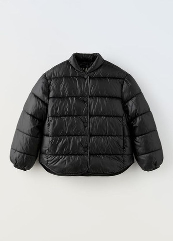 Чорна демісезонна куртка для дівчинки 9303 152 см чорний 70309 Zara