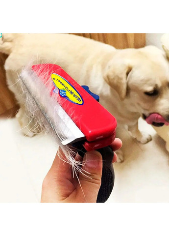 Щітка машинка фурмінатор для чищення вовни підшерстка домашніх тварин котів собак (474785-Prob) Червоний Unbranded (259768935)