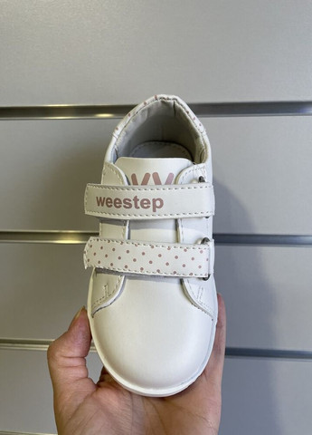 Белые детские кроссовки 24 г 15,5 см белый артикул к350 Weestep