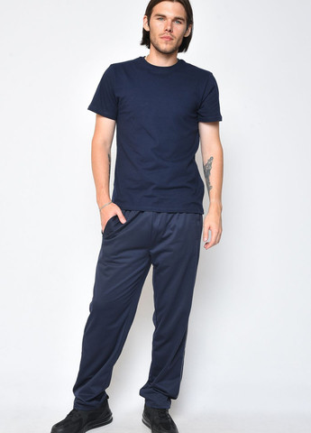 Спортивні чоловічі штани темно-синього кольору Let's Shop (260211074)