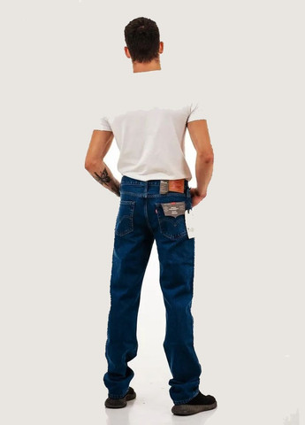 Темно-синие демисезонные прямые джинсы мужские 506 Levi's
