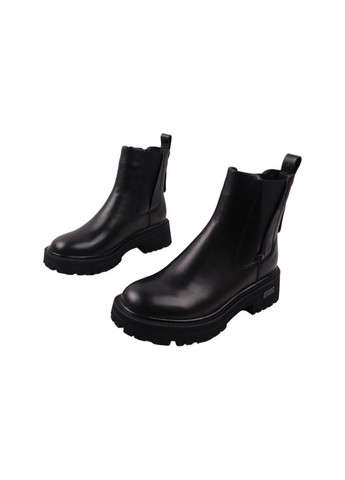 ботинки женские черные натуральная кожа Selliveno