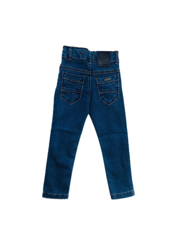 Темно-голубые демисезонные джинсы для мальчика Модняшки