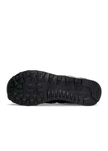 Черные демисезонные кроссовки женские, вьетнам New Balance 574 Premium Black White